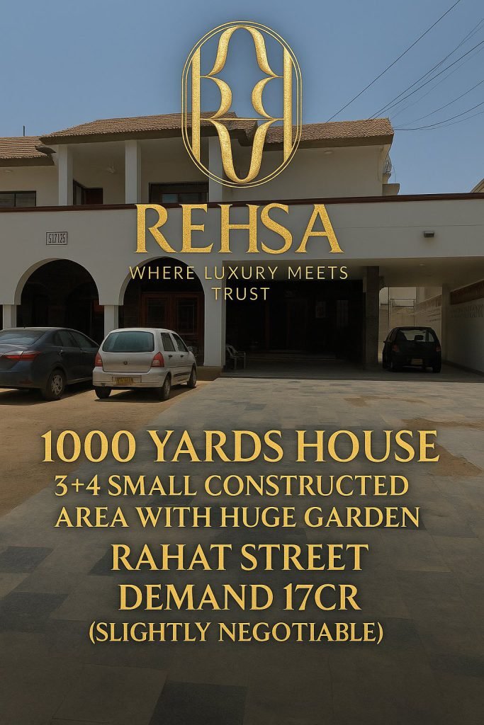 1000 Sq. Yards Owner-Built Residence – Phase 6, Khayaban-e-Rahat Streets, DHA Karachi